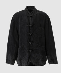PORTER CLASSIC(�|�[�^�[�N���V�b�N)��BLACK LINEN CHINESE JACKET(���̑��A�E�^�[)