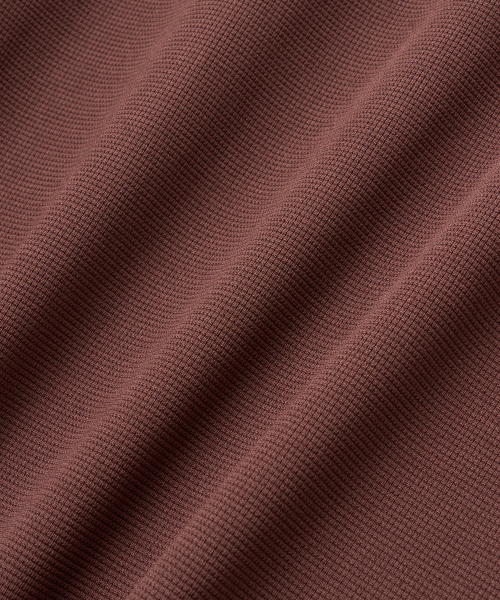 PHYPS MOTORCYCLE（フィップスモーターサイクル）の「H-Tech Air Layer System Waffle Short Sleeve Burgundy（Tシャツ/カットソー・レディース・その他・SMALL/MEDIUM/LARGE/X-LARGE）」の2枚目の写真