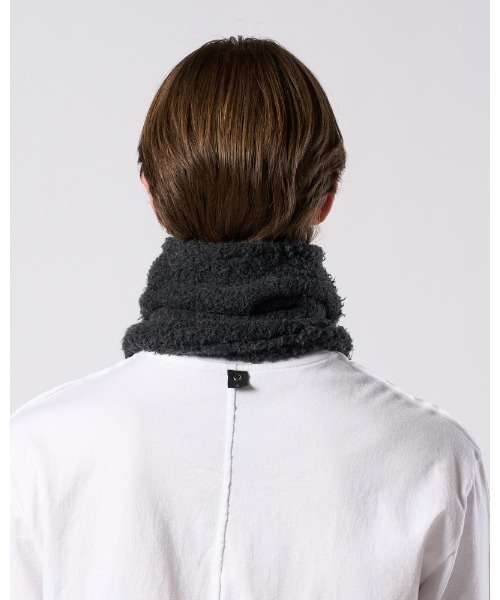 wjk（ダヴルジェイケイ）の「fancy yarn knit snood（ネックウォーマー/スヌード・メンズ・ブラック/ホワイト/チャコールグレー・FREE）」の15枚目の写真