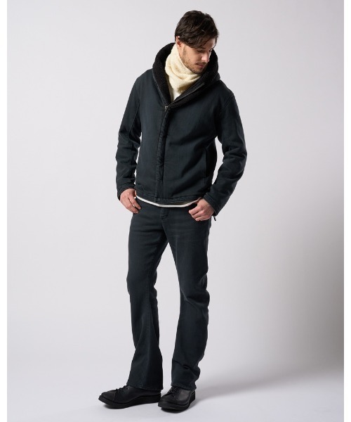 wjk（ダヴルジェイケイ）の「fancy yarn knit snood（ネックウォーマー/スヌード・メンズ・ブラック/ホワイト/チャコールグレー・FREE）」の21枚目の写真