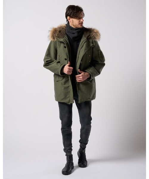 wjk（ダヴルジェイケイ）の「fancy yarn knit snood（ネックウォーマー/スヌード・メンズ・ブラック/ホワイト/チャコールグレー・FREE）」の22枚目の写真