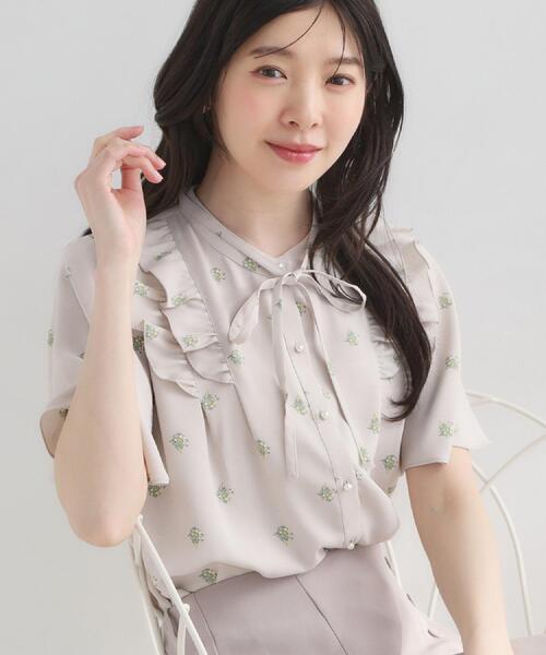 ドットフラワーブラウス 洗える】ドットフラワー ブラウス（シャツ・ブラウス） | Couture
