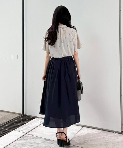 couture brooch（クチュールブローチ）の「【洗える】ドットフラワー ブラウス（シャツ/ブラウス・レディース・ブルー系その他/ダークグレー/ライトグレー・42/40/38/36）」の22枚目の写真