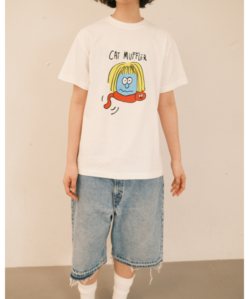 THE SCOT WRECK(ザ スコットレック)の「CAT MUFFLER(Tシャツ/カットソー・メンズ・アイボリー・MD/X-LARGE/LG/SM)」の7枚目の写真