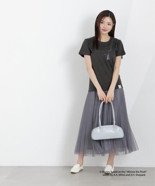 PROPORTION BODY DRESSING(プロポーションボディドレッシング)の「フロントプリントTシャツ(Tシャツ/カットソー・レディース・ホワイト/ピンク・FREE)」の7枚目の写真