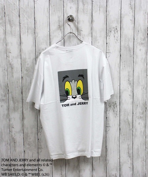 Tom&Jerry(トムアンドジェリー)の「【TOM&JERRY/トム&ジェリー】プリント オーバーサイズ 半袖Tシャツ(Tシャツ/カットソー・メンズ・ホワイト系その他/ダークグリーン/ブルー/オフホワイト/ブラック/オレンジ/チャコール/ネイビー・L/XL/M)」の2枚目の写真