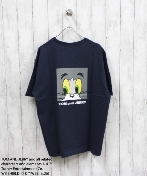 Tom&Jerry(トムアンドジェリー)の「【TOM&JERRY/トム&ジェリー】プリント オーバーサイズ 半袖Tシャツ(Tシャツ/カットソー・メンズ・ホワイト系その他/ダークグリーン/ブルー/オフホワイト/ブラック/オレンジ/チャコール/ネイビー・L/XL/M)」の6枚目の写真