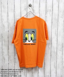 【TOM&JERRY/トム＆ジェリー】プリント オーバーサイズ 半袖Tシャツ