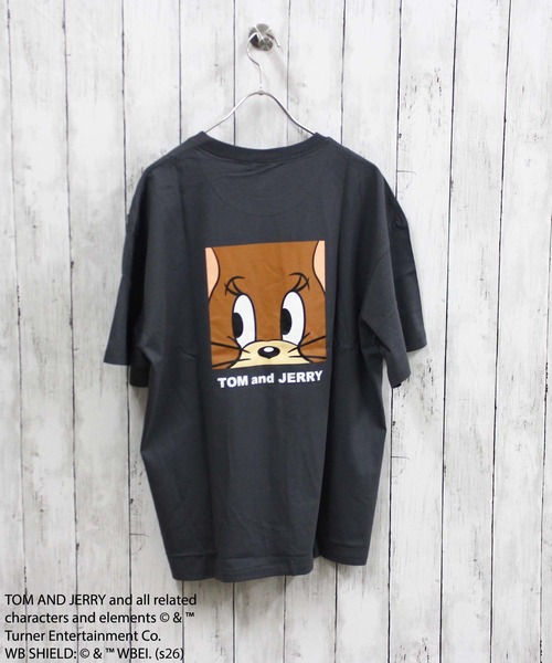 Tom&Jerry(トムアンドジェリー)の「【TOM&JERRY/トム&ジェリー】プリント オーバーサイズ 半袖Tシャツ(Tシャツ/カットソー・メンズ・ホワイト系その他/ダークグリーン/ブルー/オフホワイト/ブラック/オレンジ/チャコール/ネイビー・L/XL/M)」の4枚目の写真