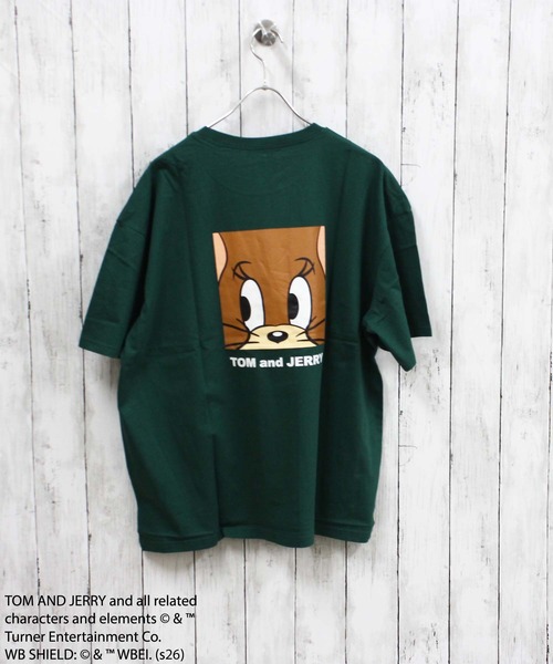 Tom&Jerry(トムアンドジェリー)の「【TOM&JERRY/トム&ジェリー】プリント オーバーサイズ 半袖Tシャツ(Tシャツ/カットソー・メンズ・ホワイト系その他/ダークグリーン/ブルー/オフホワイト/ブラック/オレンジ/チャコール/ネイビー・L/XL/M)」の5枚目の写真
