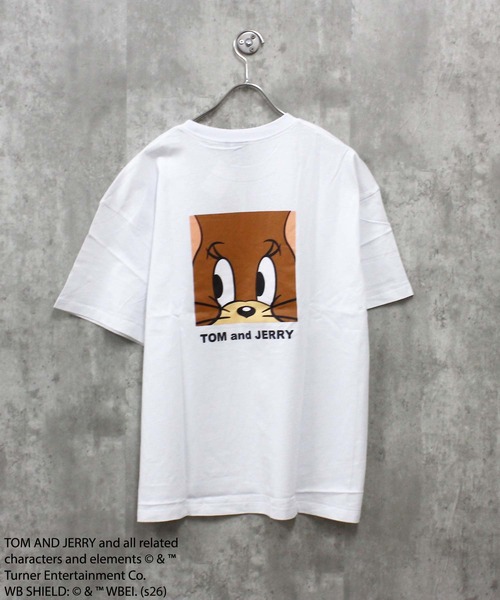 Tom&Jerry(トムアンドジェリー)の「【TOM&JERRY/トム&ジェリー】プリント オーバーサイズ 半袖Tシャツ(Tシャツ/カットソー・メンズ・ホワイト系その他/ダークグリーン/ブルー/オフホワイト/ブラック/オレンジ/チャコール/ネイビー・L/XL/M)」の14枚目の写真