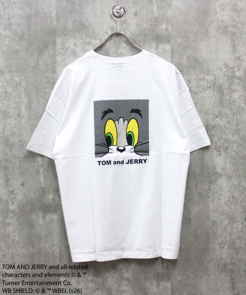 Tom&Jerry(トムアンドジェリー)の「【TOM&JERRY/トム&ジェリー】プリント オーバーサイズ 半袖Tシャツ(Tシャツ/カットソー・メンズ・ホワイト系その他/ダークグリーン/ブルー/オフホワイト/ブラック/オレンジ/チャコール/ネイビー・L/XL/M)」の22枚目の写真