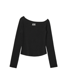 Rest&Recreation（レストアンドレクリエーション）の「RR ONE SHOULDER LONG SLEEVE TOP - BLACK（Tシャツ/カットソー）」