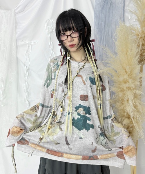 Never mind the XU / Chikashitsu+(ネバーマインド ザ エックスユー / チカシツプラス)の「【Nerd out XU】color oval retro glasses / 【ナードアウトエックスユー】カラーオーバルレトログラス<着用動画あり>(メガネ・メンズ・ブラウン/ブルー/レッド・ONE SIZE)」の2枚目の写真