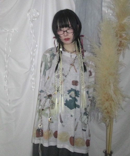 Never mind the XU / Chikashitsu+(ネバーマインド ザ エックスユー / チカシツプラス)の「【Nerd out XU】color oval retro glasses / 【ナードアウトエックスユー】カラーオーバルレトログラス<着用動画あり>(メガネ・メンズ・ブラウン/ブルー/レッド・ONE SIZE)」の12枚目の写真