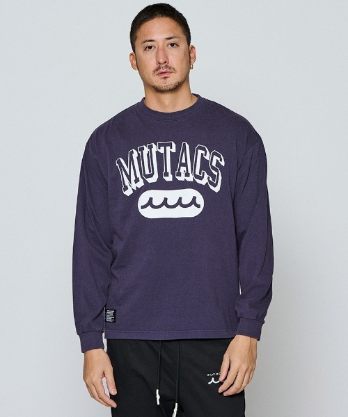 ACANTHUS(アカンサス)の「mlt5697-Shadow College Logo L-S Tee ロングスリーブTシャツ(MA2661)(Tシャツ/カットソー・メンズ・ブラック/ネイビー/グレー/ホワイト・XL/L/M/S)」の4枚目の写真