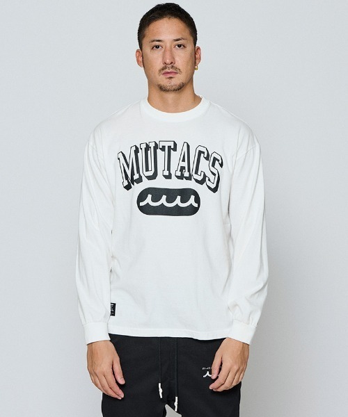 ACANTHUS(アカンサス)の「mlt5697-Shadow College Logo L-S Tee ロングスリーブTシャツ(MA2661)(Tシャツ/カットソー・メンズ・ブラック/ネイビー/グレー/ホワイト・XL/L/M/S)」の1枚目の写真