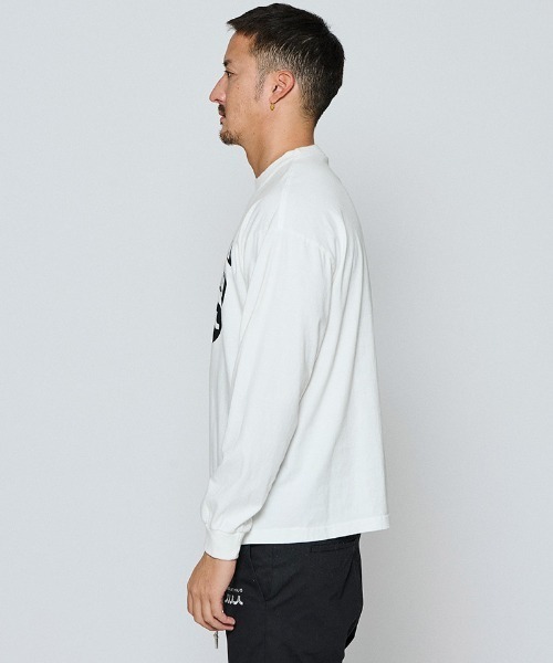 ACANTHUS(アカンサス)の「mlt5697-Shadow College Logo L-S Tee ロングスリーブTシャツ(MA2661)(Tシャツ/カットソー・メンズ・ブラック/ネイビー/グレー/ホワイト・XL/L/M/S)」の5枚目の写真