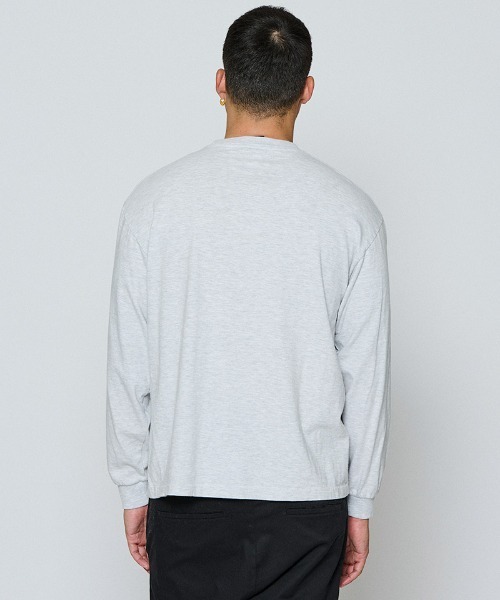 ACANTHUS(アカンサス)の「mlt5697-Shadow College Logo L-S Tee ロングスリーブTシャツ(MA2661)(Tシャツ/カットソー・メンズ・ブラック/ネイビー/グレー/ホワイト・XL/L/M/S)」の9枚目の写真