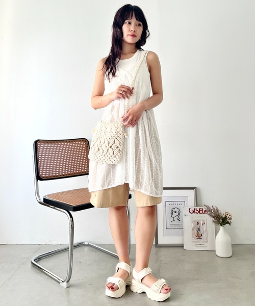 wears(ウェアーズ)の「マクラメ編み巾着ショルダーバッグ(ショルダーバッグ・レディース・ベージュ/アイボリー/ホワイト・FREE)」の19枚目の写真