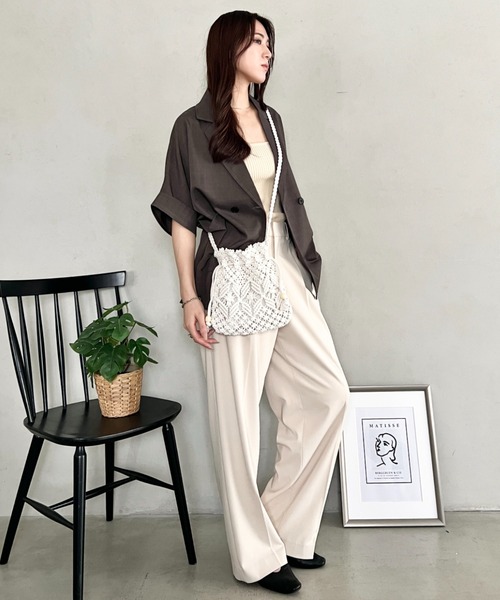 wears(ウェアーズ)の「マクラメ編み巾着ショルダーバッグ(ショルダーバッグ・レディース・ベージュ/アイボリー/ホワイト・FREE)」の11枚目の写真