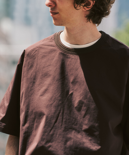 417 EDIFICE(フォーワンセブンエディフィス)の「【FREE MOTION LIGHT】ラグランTシャツ(Tシャツ/カットソー・メンズ・カーキ/ブラック/ブラウン・X-LARGE/LARGE/MEDIUM)」の12枚目の写真