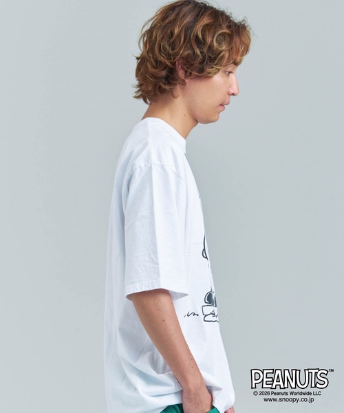 PEANUTS（ピーナッツ）の「JOHNBULL-PEANUTS BUDDY T（Tシャツ/カットソー・メンズ・ホワイト/ブラック・M/L）」の10枚目の写真