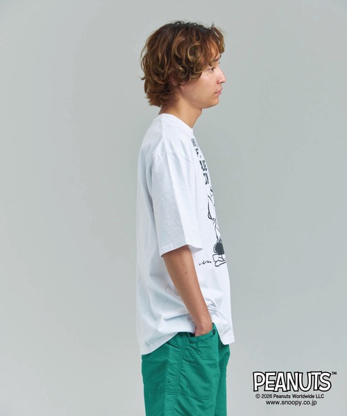 PEANUTS（ピーナッツ）の「JOHNBULL-PEANUTS BUDDY T（Tシャツ/カットソー・メンズ・ホワイト/ブラック・M/L）」の11枚目の写真