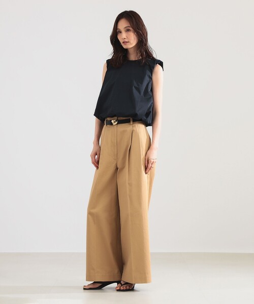 Demi-Luxe BEAMS（デミルクス ビームス）の「バルーン タフタ ブラウス［接触冷感］（シャツ/ブラウス・レディース・ホワイト/ブラック/ブルー・38/36）」の7枚目の写真