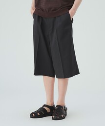 【7/24再値下げ】ストレッチツイル 2タック ワイド ショートパンツ