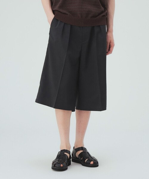 BEAMS HEART(ビームスハート)の「【7/24再値下げ】ストレッチツイル 2タック ワイド ショートパンツ(その他パンツ・メンズ・ブラック/チャコールグレー・LARGE/MEDIUM/SMALL)」の5枚目の写真