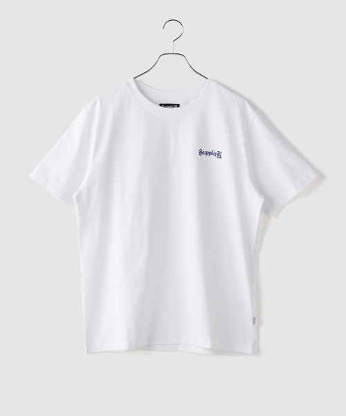 SUPPLIER(サプライヤー)の「SUPPLIER / サプライヤー Cross Tee Cross Tee White & Blu(Tシャツ/カットソー・メンズ・ホワイト・MEDIUM/LARGE)」の3枚目の写真