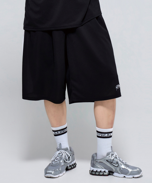 PHYSICAL GARMENTS（フィジカルガーメンツ）の「P2611 クールメッシュパイピングバミューダパンツ [ブラック]（スウェットパンツ・レディース・ブラック・1/2）」の17枚目の写真