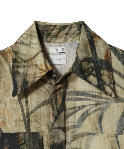 COLUMN(コラム)の「COLUMN / パームツリー柄シャツ<PERMANENT>(シャツ/ブラウス・レディース・グレイッシュベージュ・38/36)」の5枚目の写真
