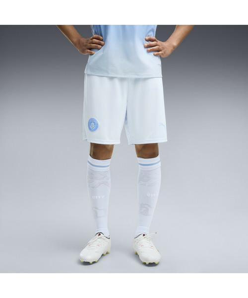 PUMA(プーマ)の「PUMA プーマ メンズ マンチェスターシティ FC ショーツ(その他パンツ・メンズ・ライトブルー/ブラック系その他・LARGE/MEDIUM/SMALL/X-LARGE)」の4枚目の写真