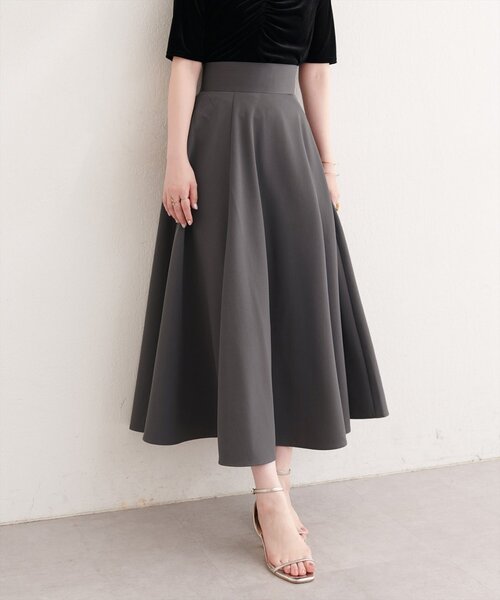 natural couture(ナチュラルクチュール)の「ハイウエストサーキュラースカート(スカート・レディース・ミント/チャコールグレー/チェック/アイボリー・FREE)」の16枚目の写真