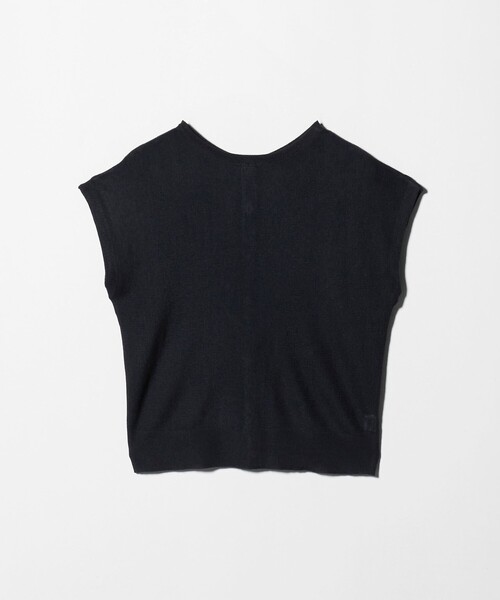 A DAY IN THE LIFE UNITED ARROWS(アデイインザライフユナイテッドアローズ)の「シアーリブ フレンチスリーブニット 2WAY ‐ウォッシャブル‐ <A DAY IN THE LIFE>(ニット/セーター・レディース・レッド/ナチュラル/ライトグレー/ネイビー・FREE)」の4枚目の写真