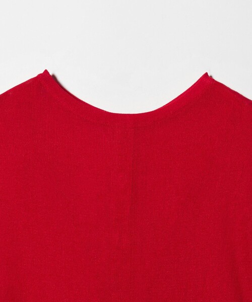 A DAY IN THE LIFE UNITED ARROWS(アデイインザライフユナイテッドアローズ)の「シアーリブ フレンチスリーブニット 2WAY ‐ウォッシャブル‐ <A DAY IN THE LIFE>(ニット/セーター・レディース・レッド/ナチュラル/ライトグレー/ネイビー・FREE)」の6枚目の写真