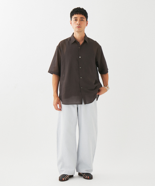 EDIFICE(エディフィス)の「シアー レギュラー シャツ(シャツ/ブラウス・メンズ・ブラウン/アイボリー・LARGE/MEDIUM)」の12枚目の写真