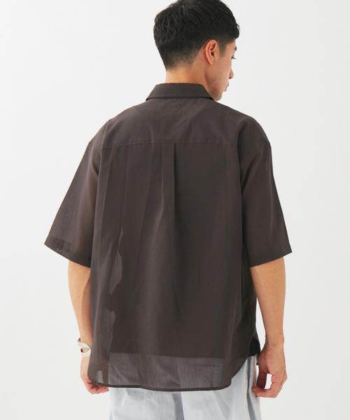 EDIFICE(エディフィス)の「シアー レギュラー シャツ(シャツ/ブラウス・メンズ・ブラウン/アイボリー・LARGE/MEDIUM)」の17枚目の写真