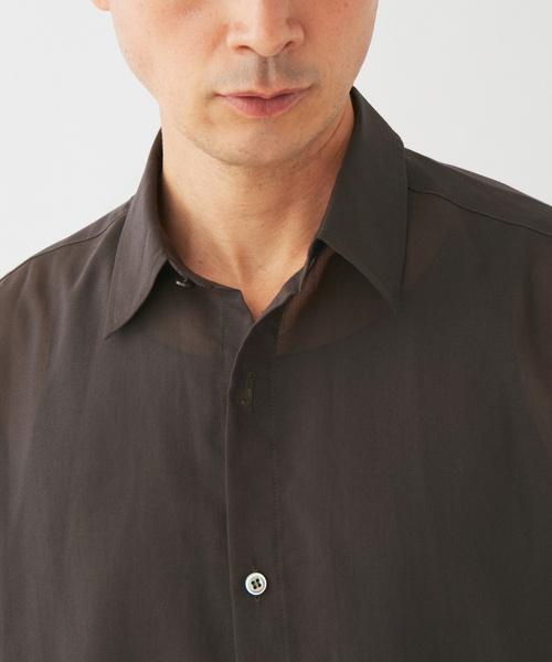 EDIFICE(エディフィス)の「シアー レギュラー シャツ(シャツ/ブラウス・メンズ・ブラウン/アイボリー・LARGE/MEDIUM)」の19枚目の写真