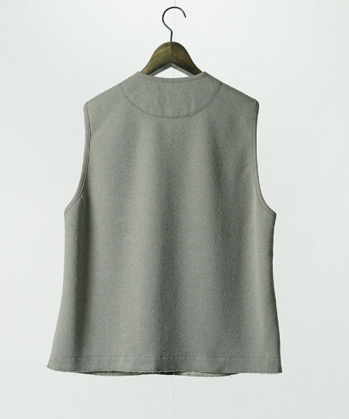 EGO TRIPPING(エゴトリッピング)の「mcg3846-BOUCLE-VEST ブークレーベスト(666704)(ベスト・メンズ・ネイビー/ベージュ/ブラック・48/46)」の16枚目の写真