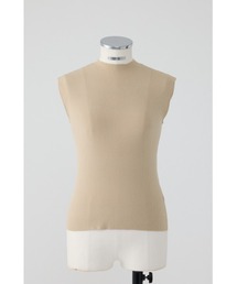 Washable basic N/S knit ウォッシャブル ベーシック ノースリーブ ニット