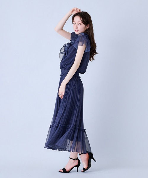 Audie a Muses(オーディアミューズ)の「チェック・デニムプリントプリーツスカート(スカート・レディース・ネイビー/ベージュ・38/42)」の19枚目の写真