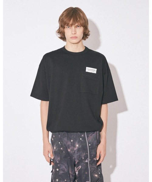 beautiful people(ビューティフルピープル)の「【beautiful people/ビューティフルピープル】suvin compact jersey big QOL tag T/ビッグTEE(Tシャツ/カットソー・レディース・ブラック/オフホワイト・38)」の7枚目の写真