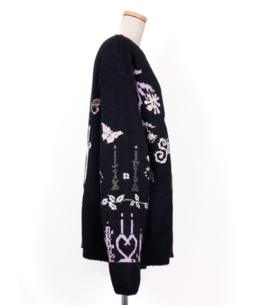 rurumu:(ルルムウ)の「rurumu:/ルルムウ/“rebelka” 2way off shoulder pullover(ニット/セーター・レディース・ライトグレー/ブラック/ピンク/マジェンタ・M/L)」の8枚目の写真