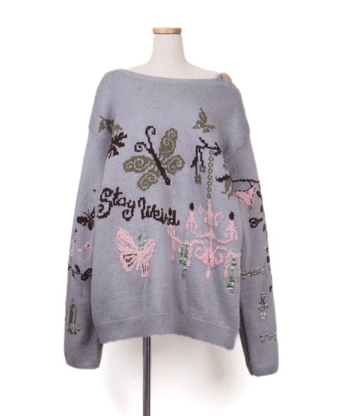 rurumu:(ルルムウ)の「rurumu:/ルルムウ/“rebelka” 2way off shoulder pullover(ニット/セーター・レディース・ライトグレー/ブラック/ピンク/マジェンタ・M/L)」の20枚目の写真
