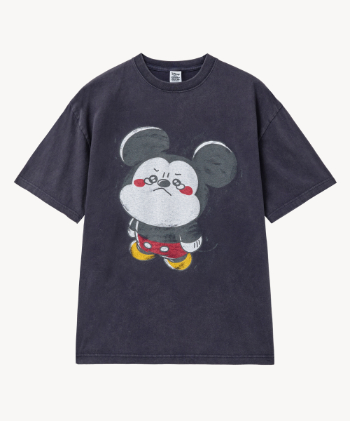 VTWO(ブイツー)の「フェイドウォッシングクライング_ミッキー_ Tシャツ (ダークネイビー)(Tシャツ/カットソー・レディース・その他・LARGE/MEDIUM)」の2枚目の写真