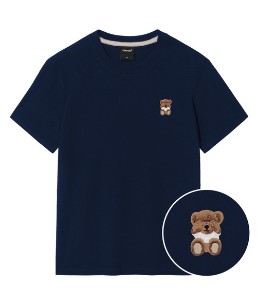 OKSTAR(オクスター)の「ミニミスリーピークマ刺繍半袖(Tシャツ/カットソー・レディース・ネイビー/ホワイト/クリーム/ダークグレー/ダークグリーン/ダークブルー/ライトグレー/グレー/ライトベージュ/カーキ/ブラック・3XL/4XL/2XL/LARGE/X-LARGE/SMALL/MEDIUM)」の10枚目の写真