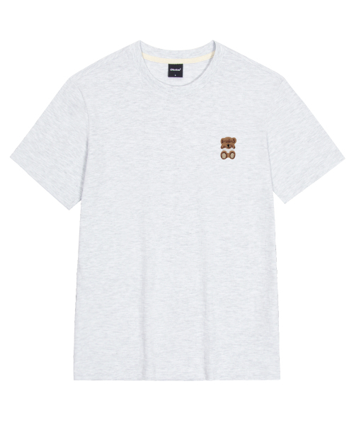 OKSTAR(オクスター)の「ミニミスリーピークマ刺繍半袖(Tシャツ/カットソー・レディース・ネイビー/ホワイト/クリーム/ダークグレー/ダークグリーン/ダークブルー/ライトグレー/グレー/ライトベージュ/カーキ/ブラック・3XL/4XL/2XL/LARGE/X-LARGE/SMALL/MEDIUM)」の12枚目の写真